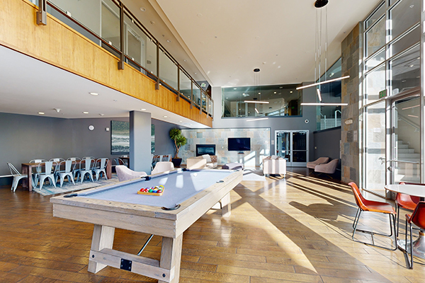 Community Room with Pool Table