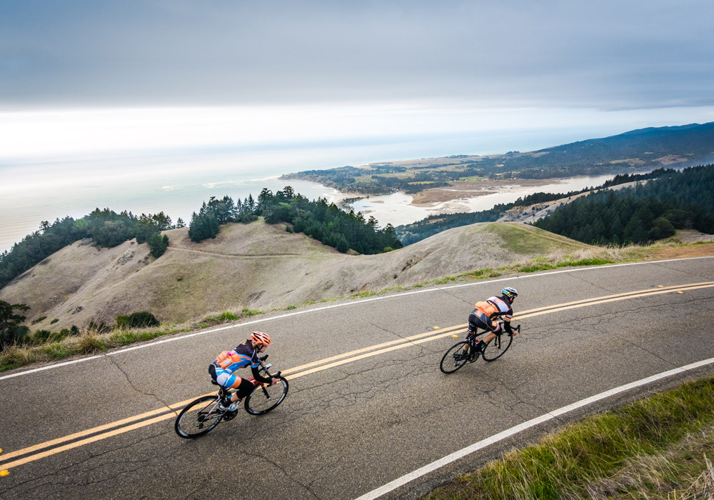 Great bike ride along the coast of California