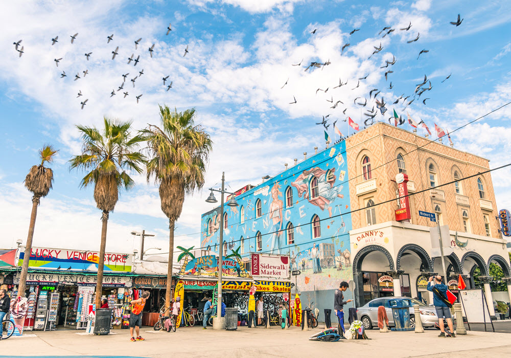 Scene from a Venice Beach street.